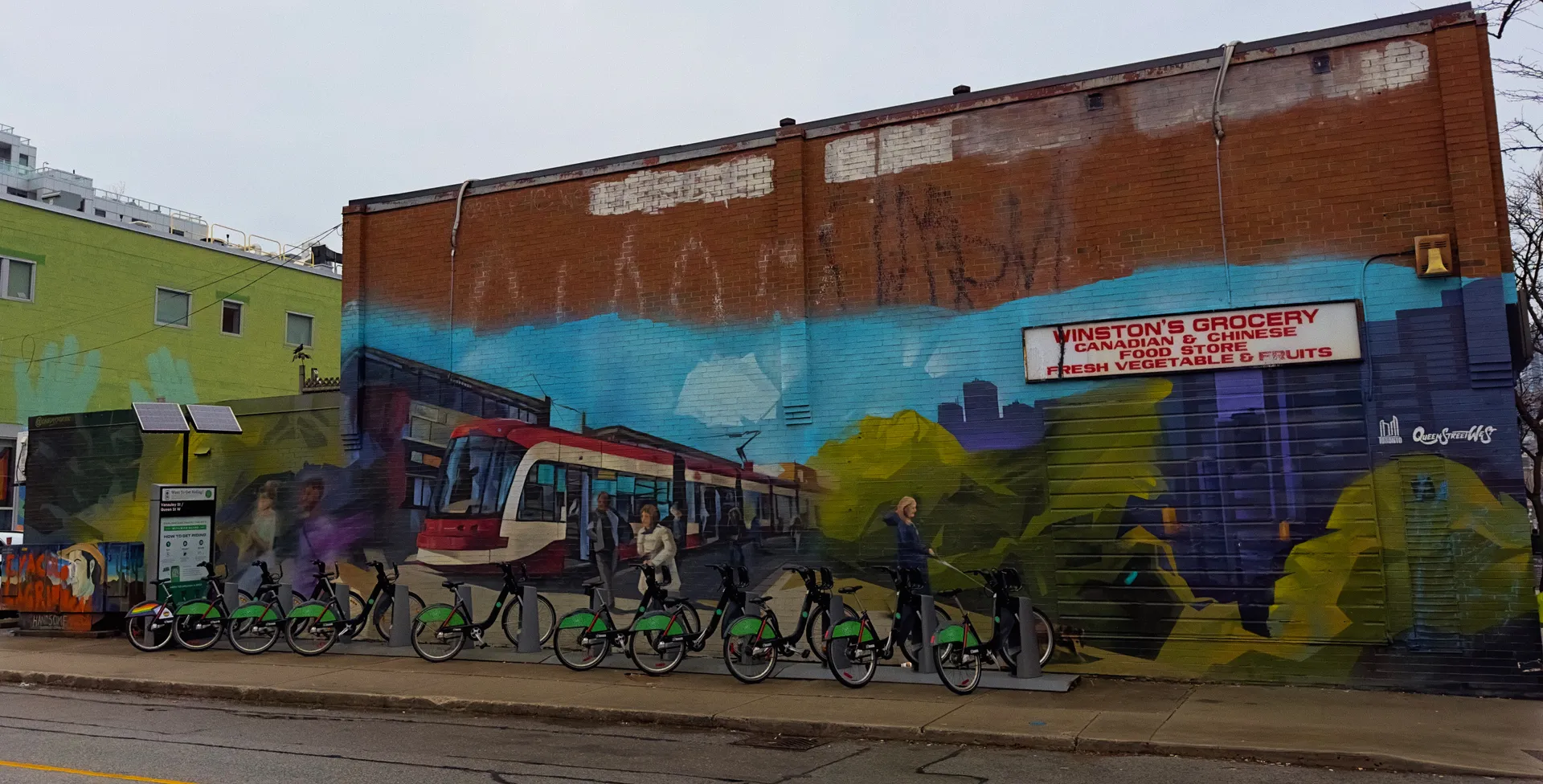 A TTC mural in Toronto