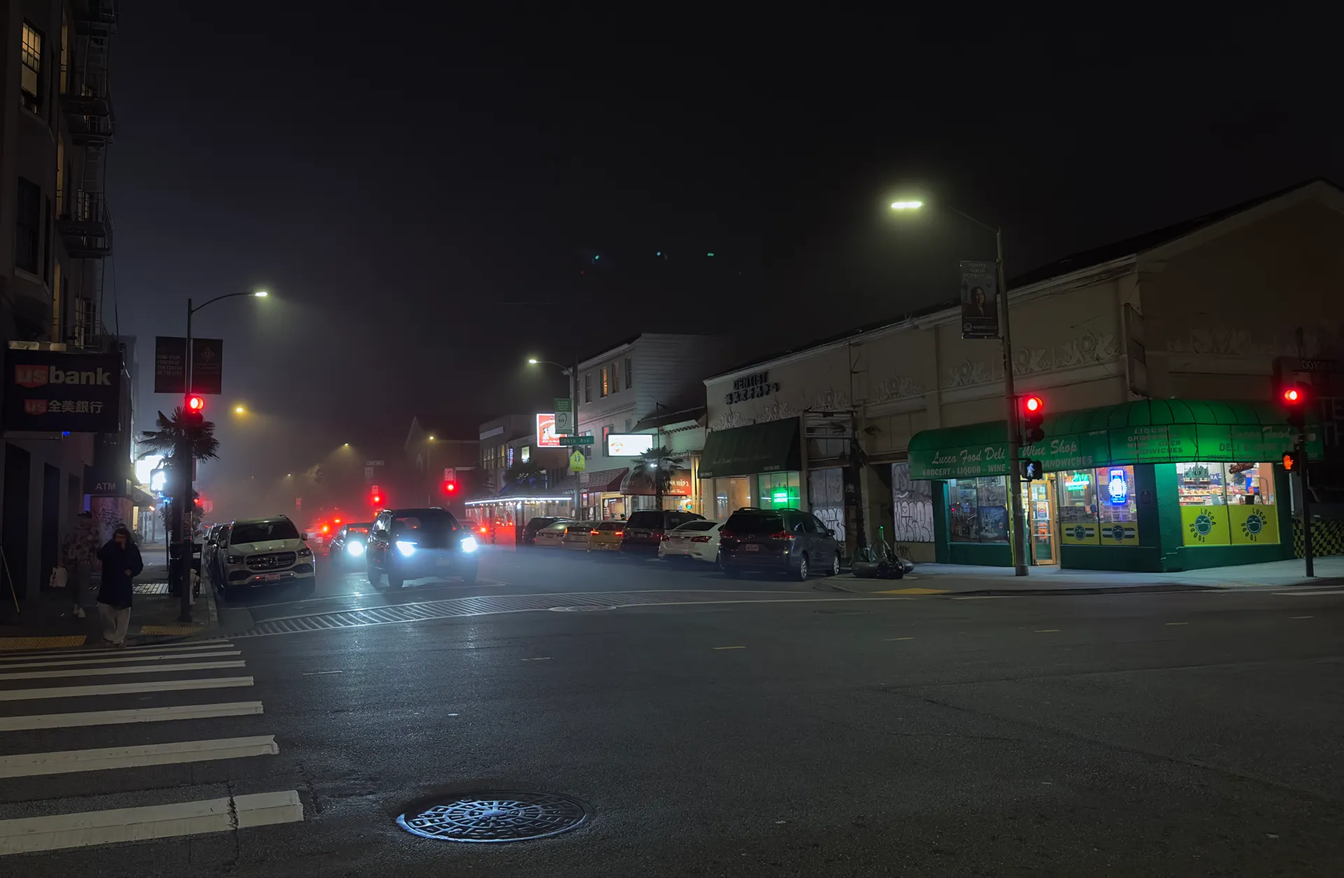 A foggy evening in the Richmond District