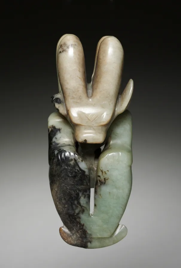 “Amulet in the Form of a Seated Figure with Bovine Head”, c. 4700–2920 BC