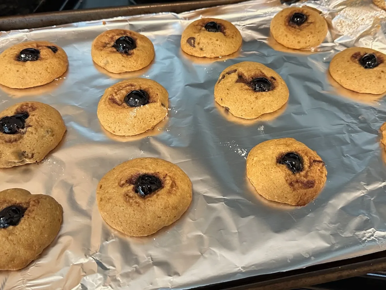 The final result — cookies with a cherry on top