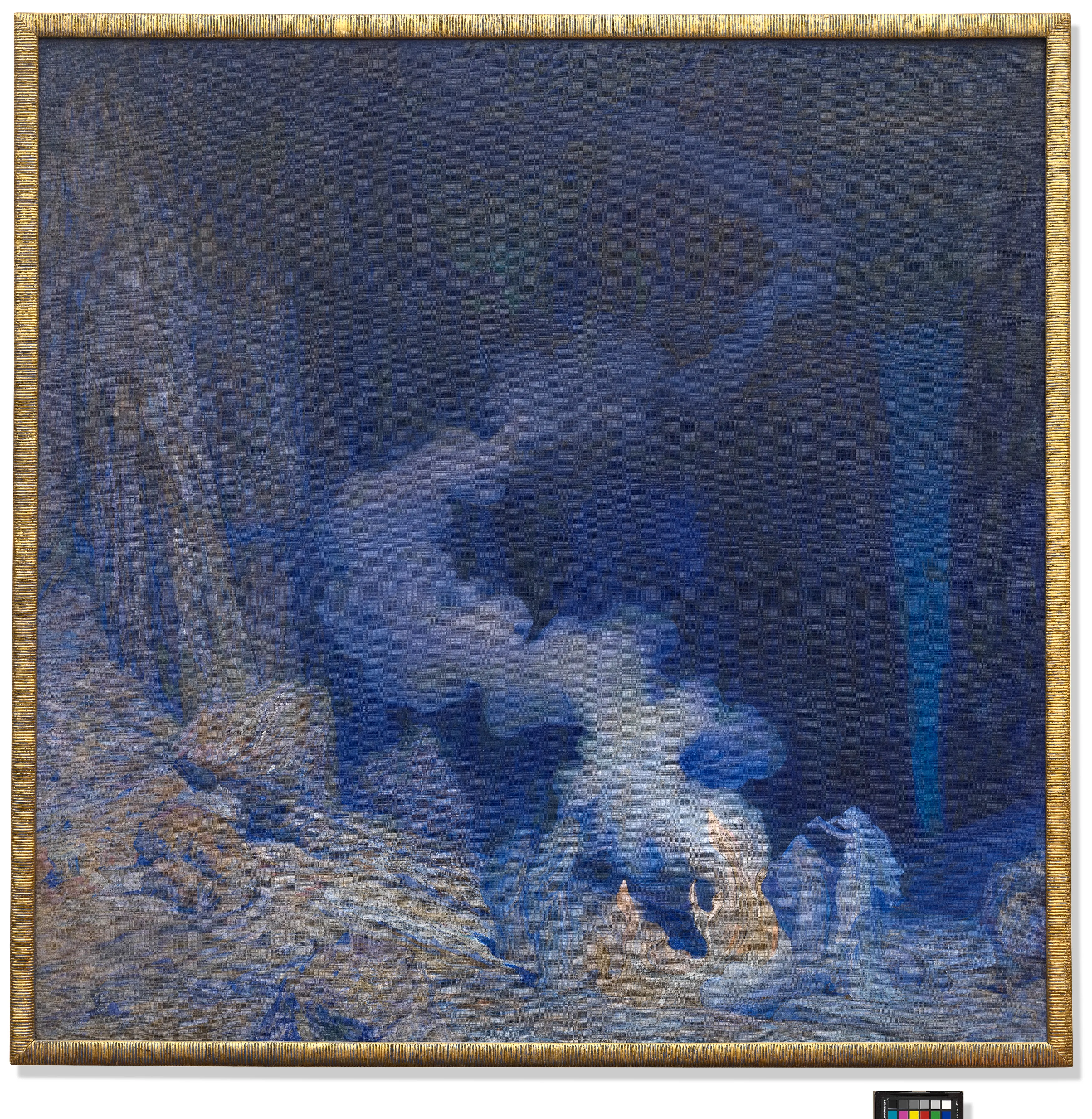 Wilhelm Bernatzik (Artist), Die Flamme, 1902, Sammlung Wien Museum, CC BY 3.0 AT, Foto: Birgit und Peter Kainz, Wien Museum