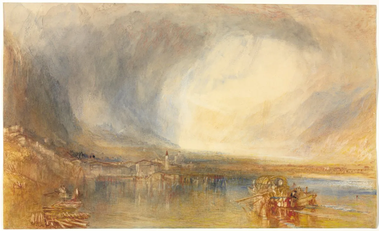 “Flüelen, from the Lake of Lucerne”, Joseph Mallord William Turner, 1845