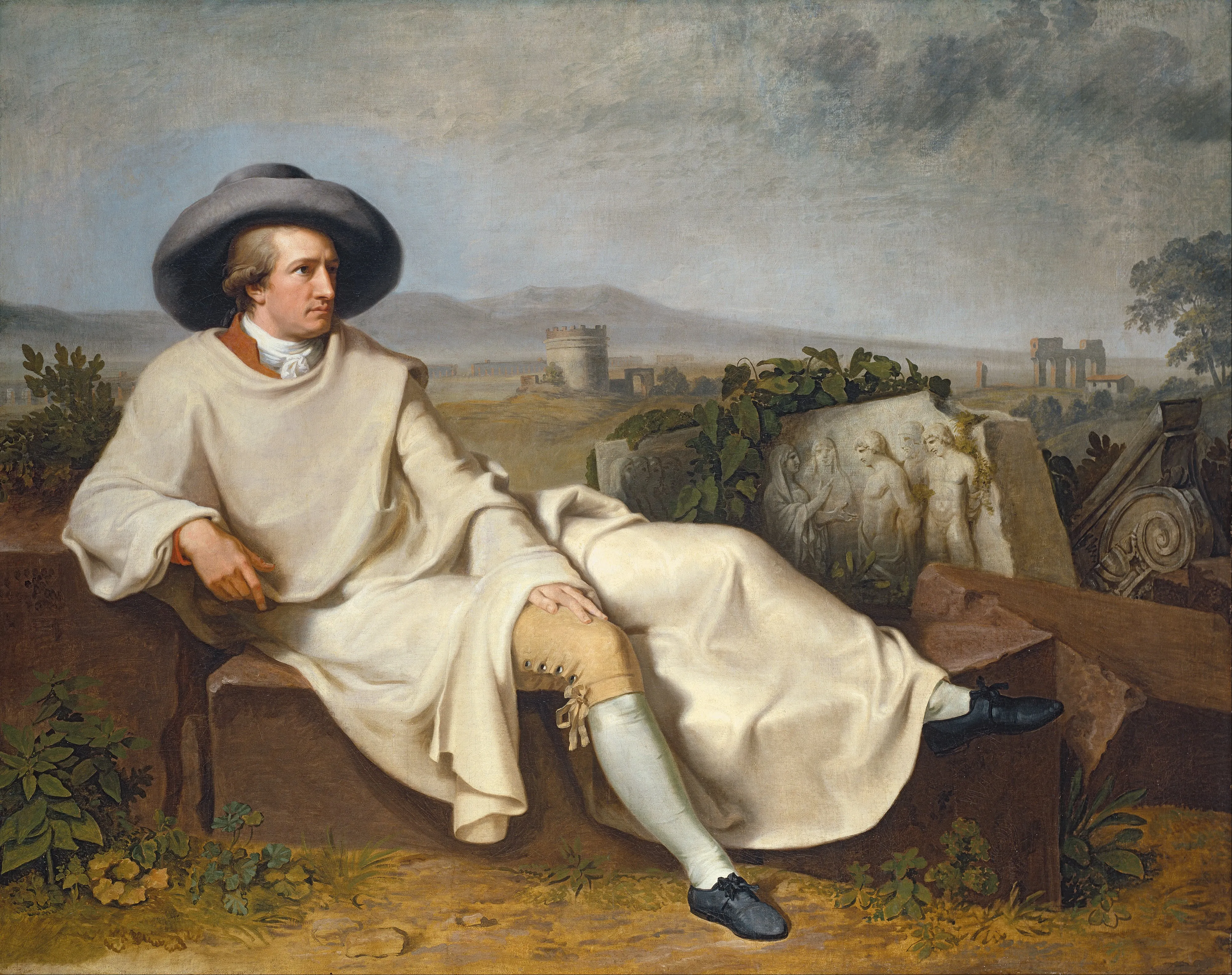 “Goethe in the Roman Campagna”, Johann Heinrich Wilhelm Tischbein (1787)