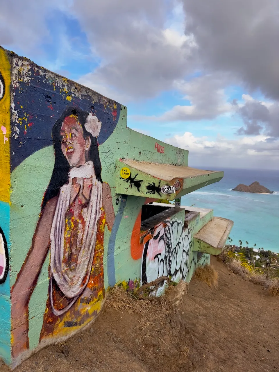 Graffiti on a bunker in Hawaii