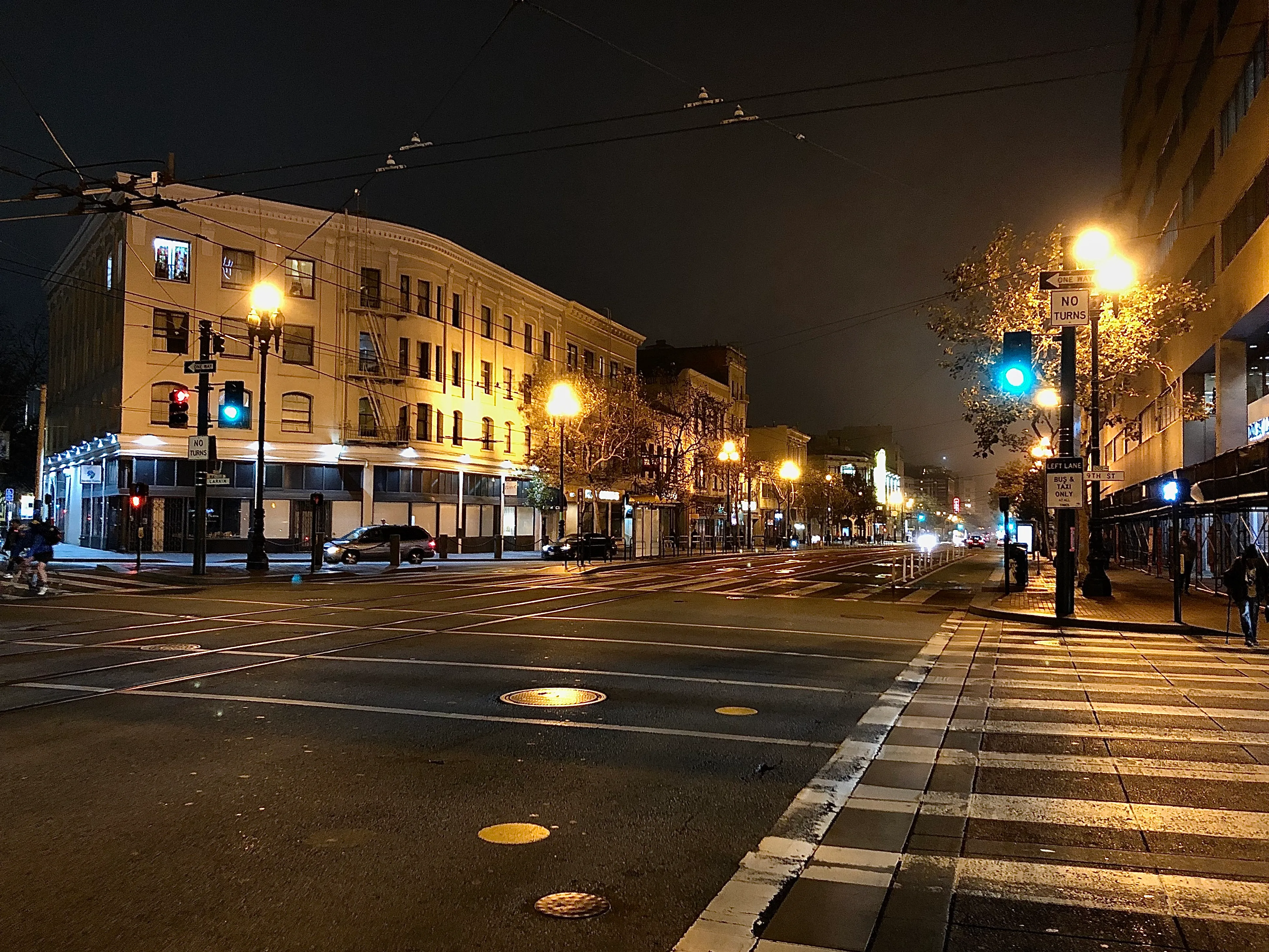 Market St at night