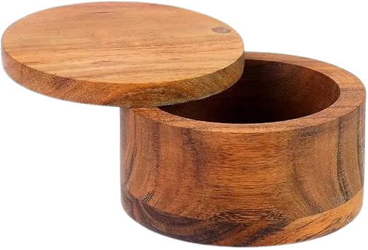 A walnut saltcellar