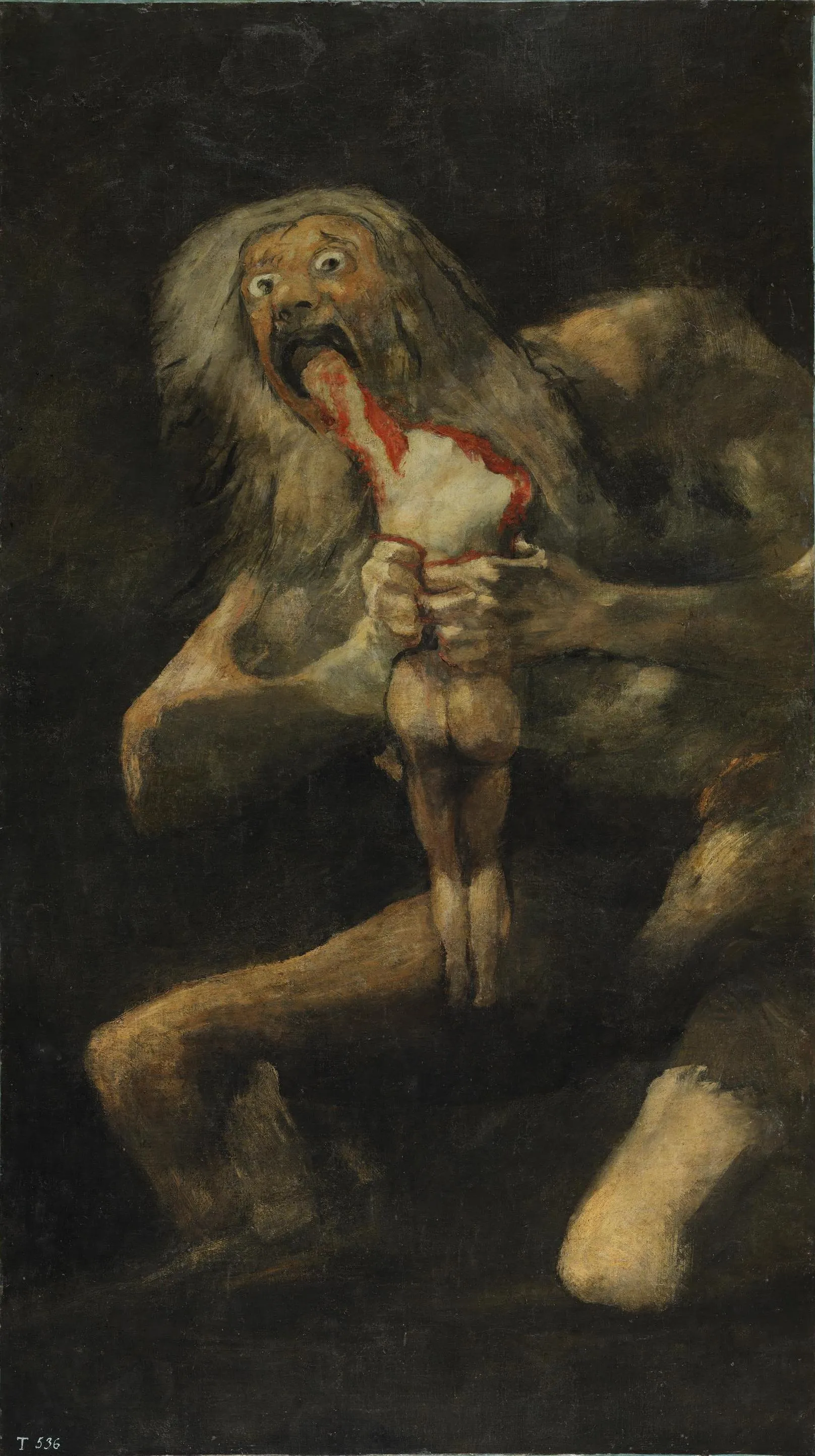 “Saturn Devouring His Son", Francisco Goya, 1819-1823