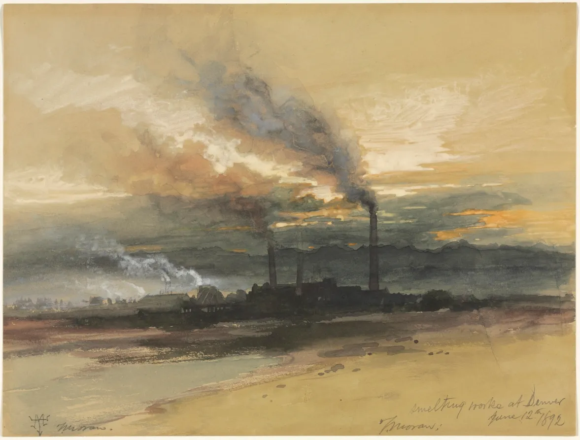 Smelting Works at Denver, Thomas Moran, 1892