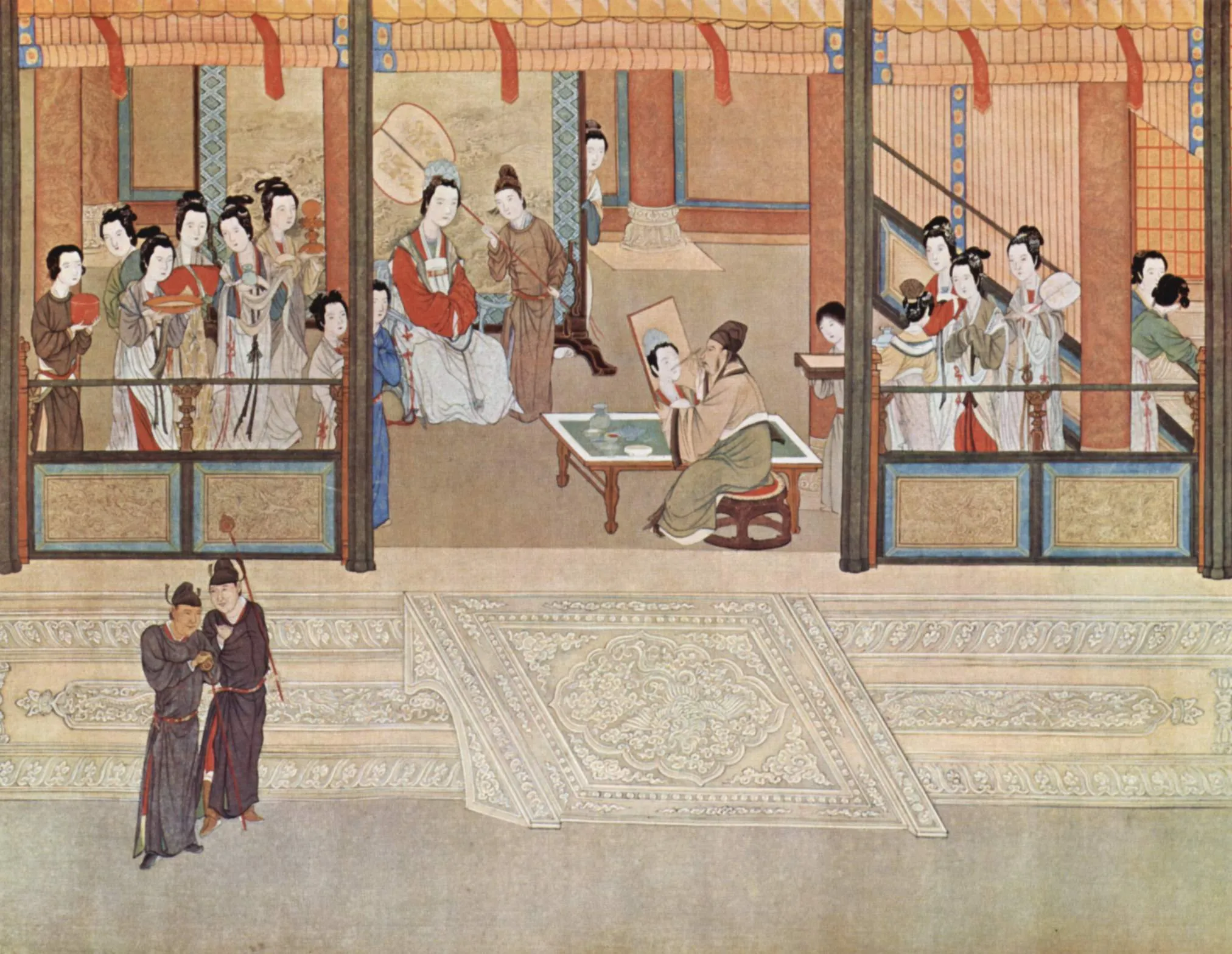 “Spring Morning in the Han Palace”, Qiu Ying, 1530-1550