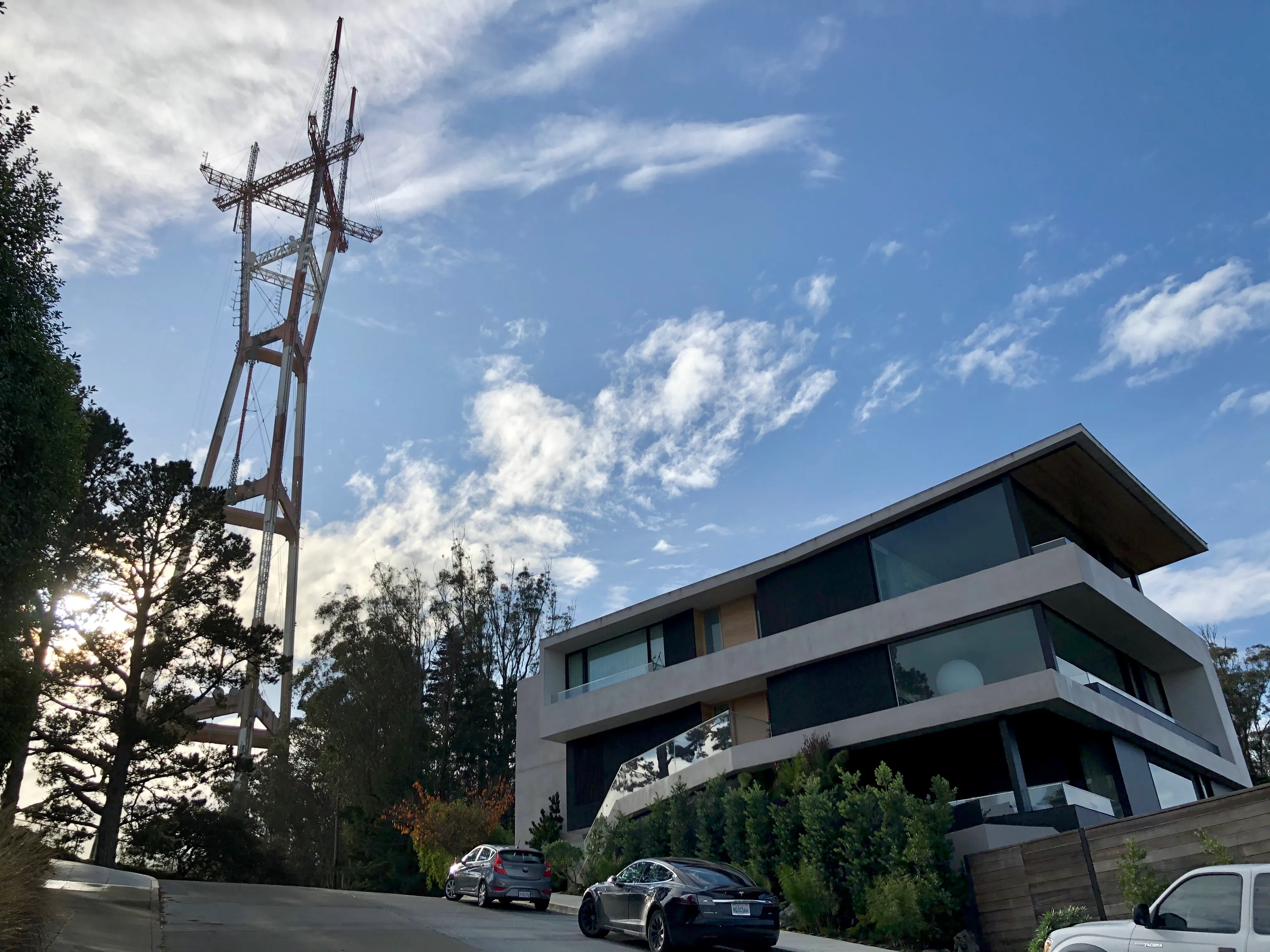 A mansion near Sutro Tower