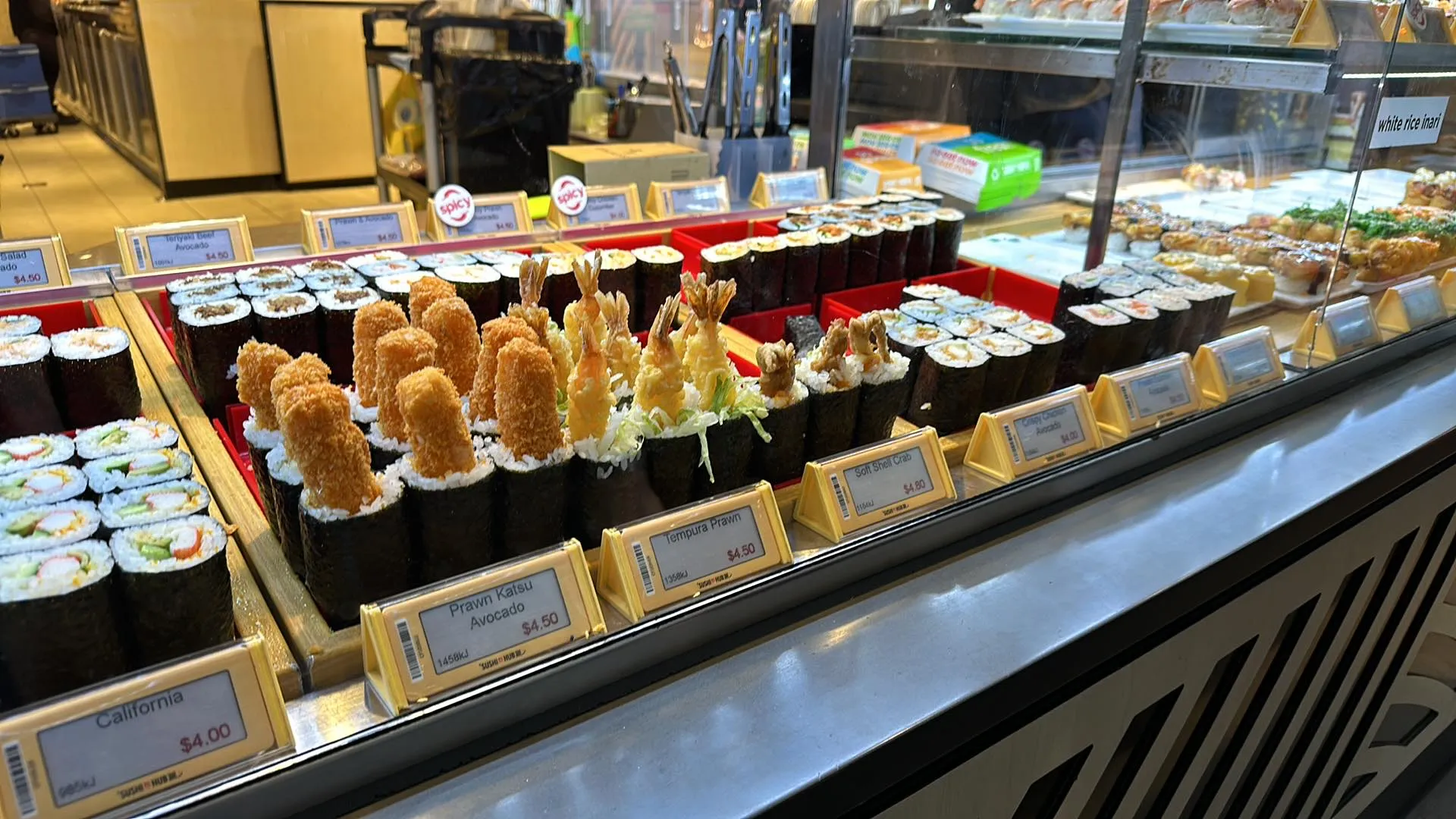 Another example of takeaway sushi