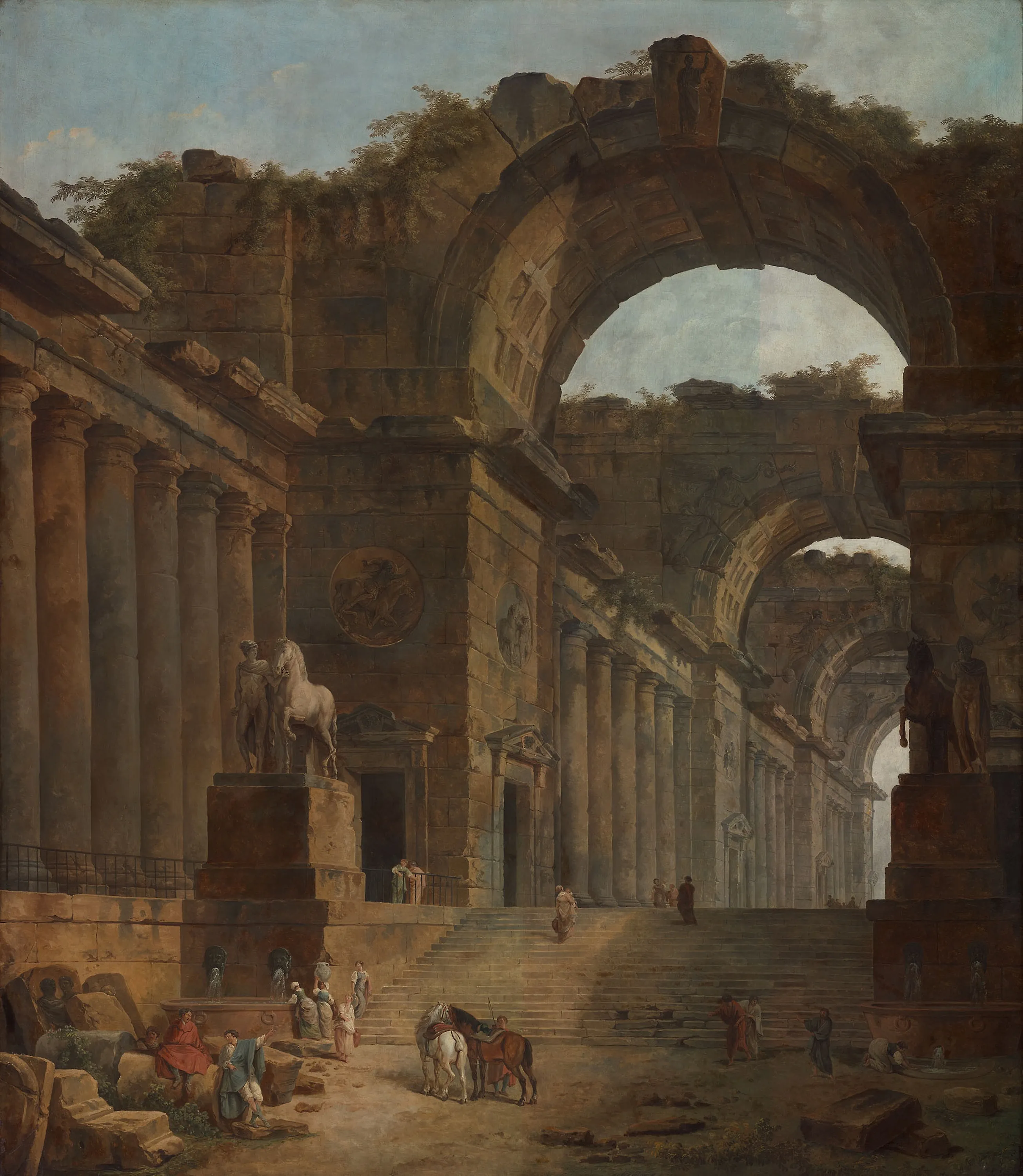 The Fountains, Hubert Robert, 1787-88