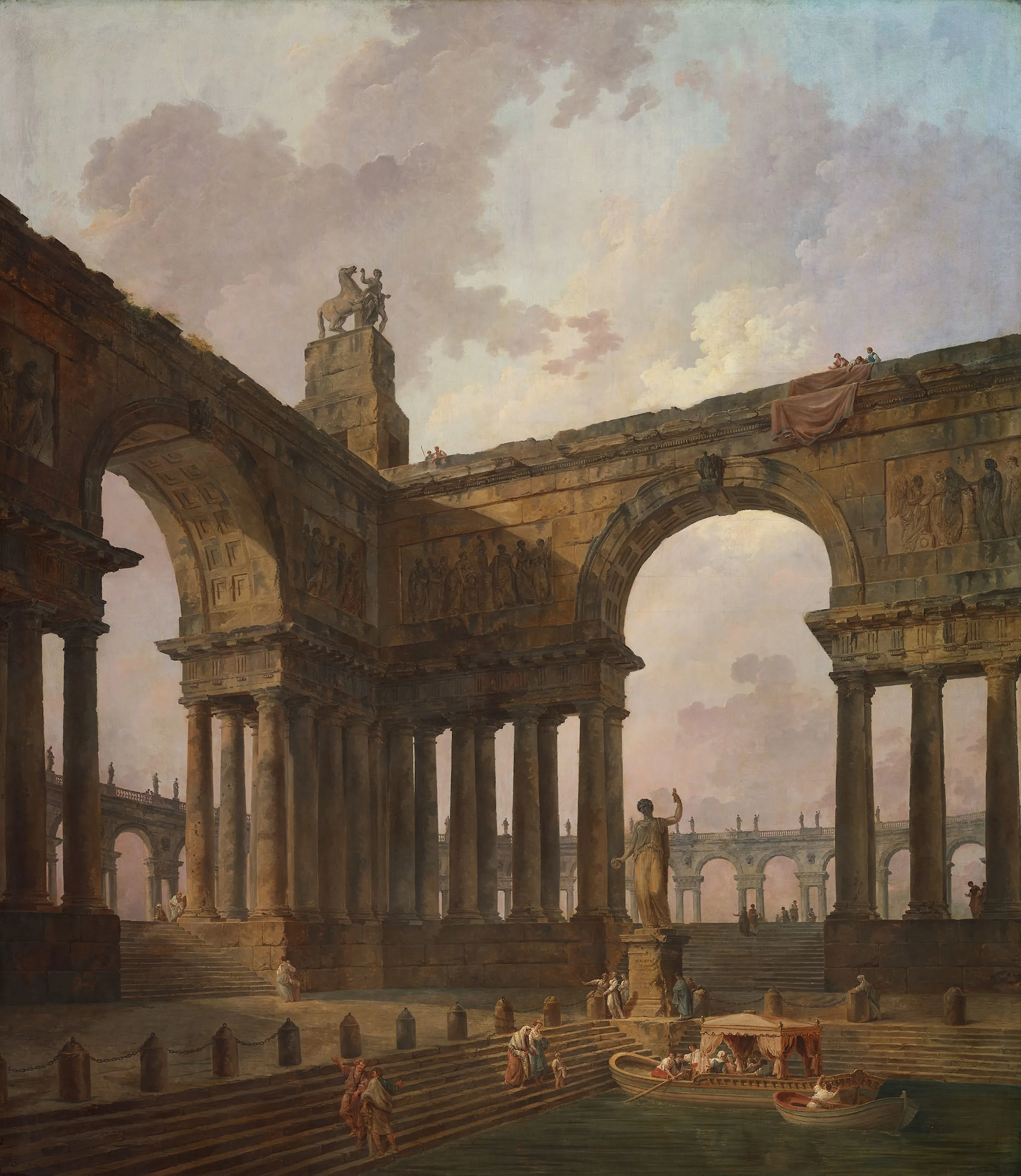 The Landing Place, Hubert Robert, 1787-88