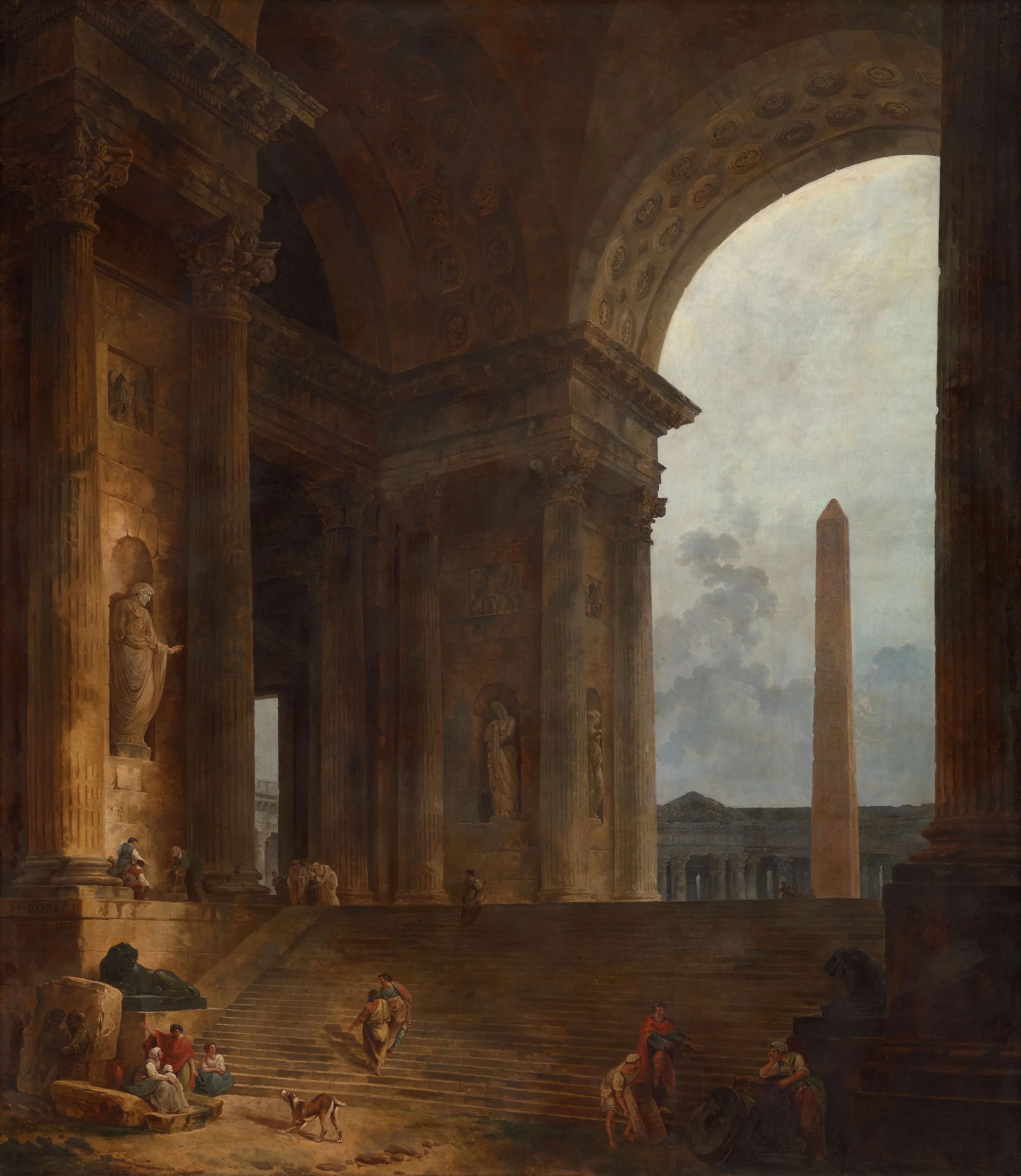 The Obelisk, Hubert Robert, 1787-88