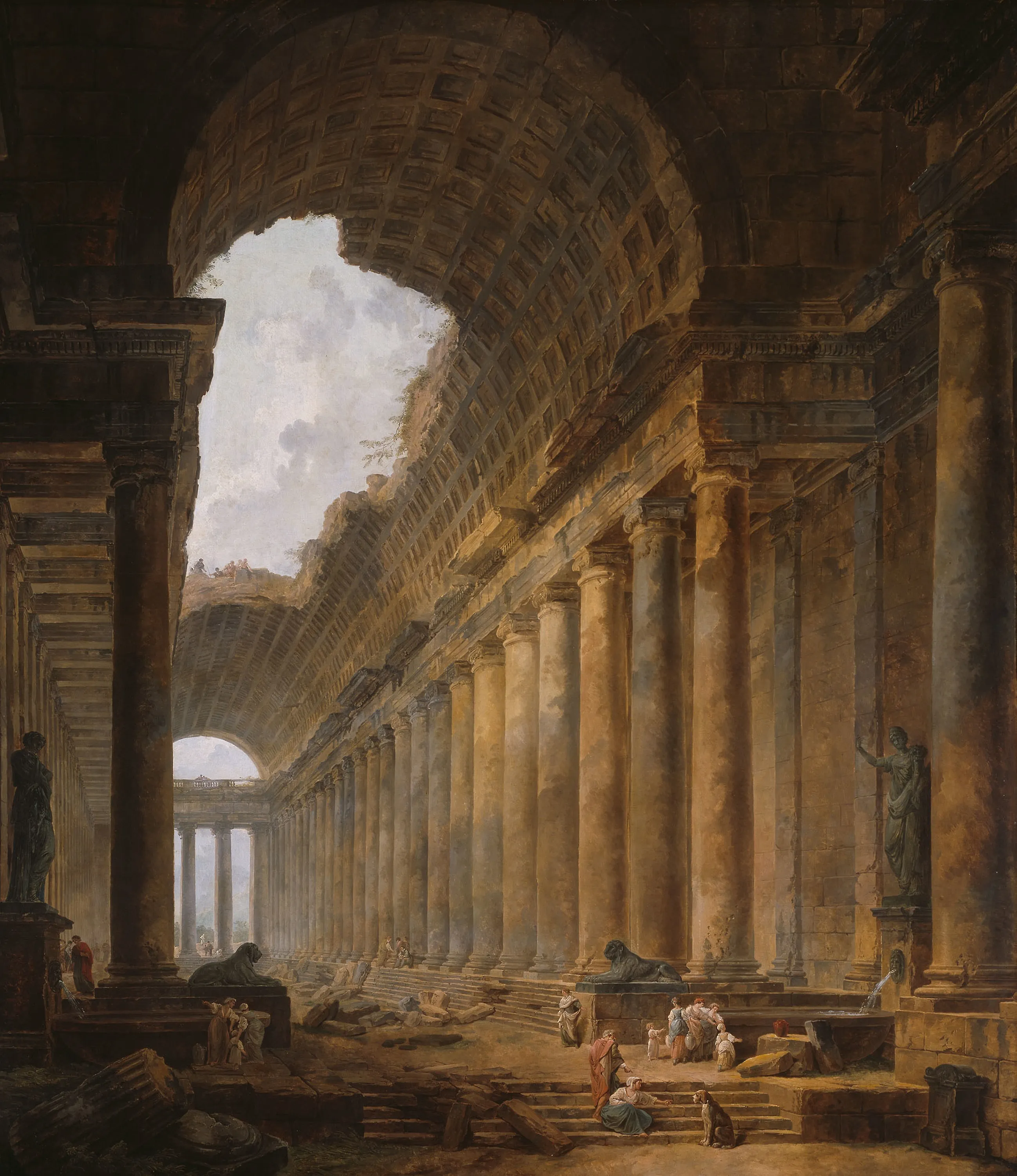 The Old Temple, Hubert Robert, 1787-88